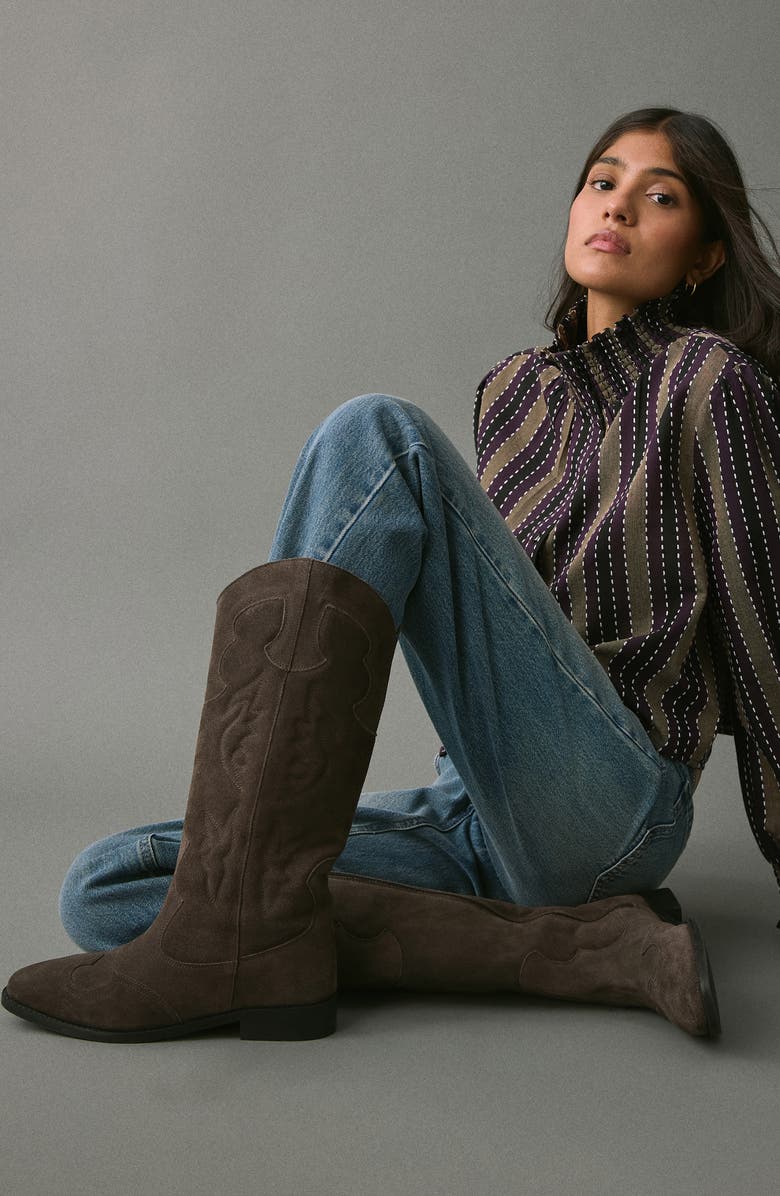 MANGO TEEN Western Boot, Alternate, color, Tobacco