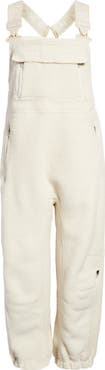 Free People FP Movement Hit the Slopes High Pile Fleece Snow Bibs
