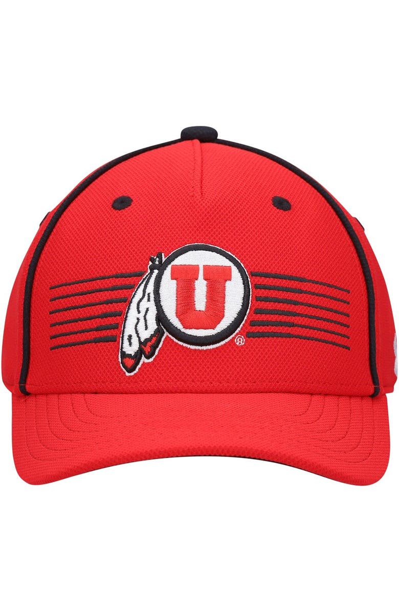 Under Armour Youth Under Armour Red Utah Utes Blitzing Accent Performance Adjustable Hat, Alternate, color, Red