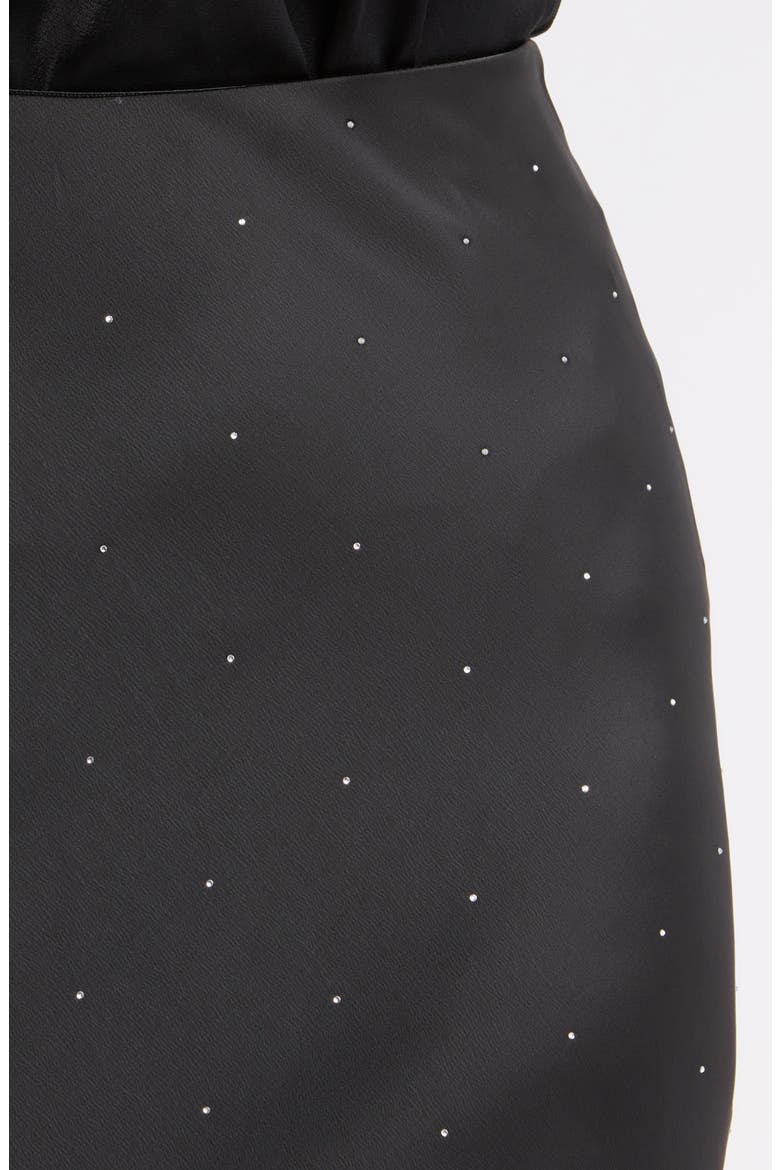 Embellished Bias Flared Maxi Skirt, Alternate, color, ANNE BLACK