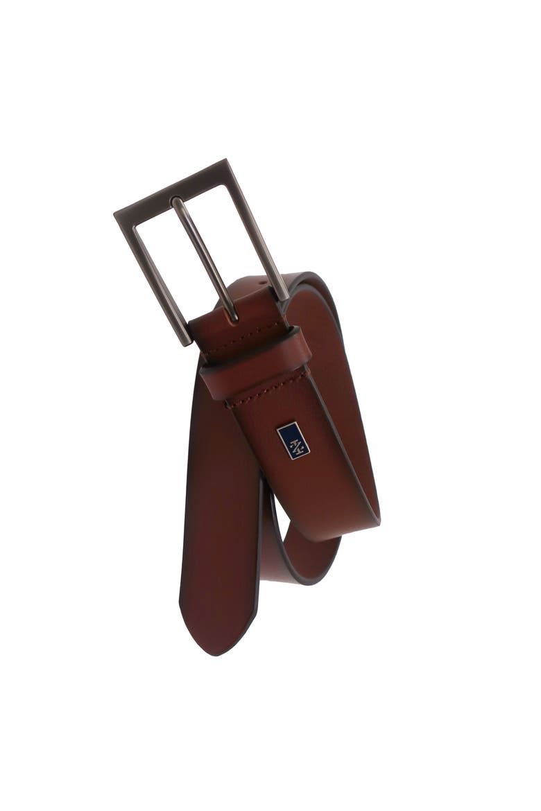 Mens Leather Jean Belt, Main, color, Cognac