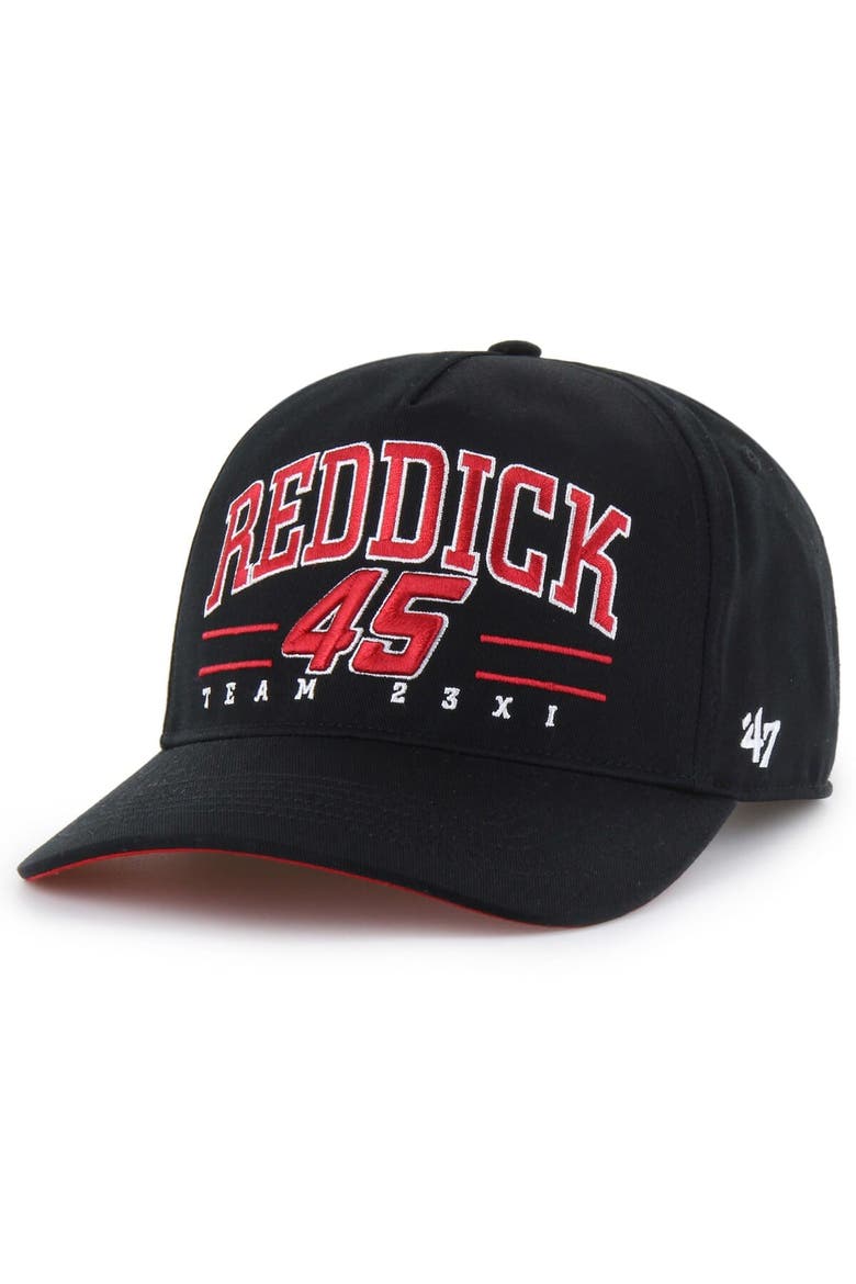 Men's '47  Black Tyler Reddick Roscoe Hitch Adjustable Hat, Main, color, Black