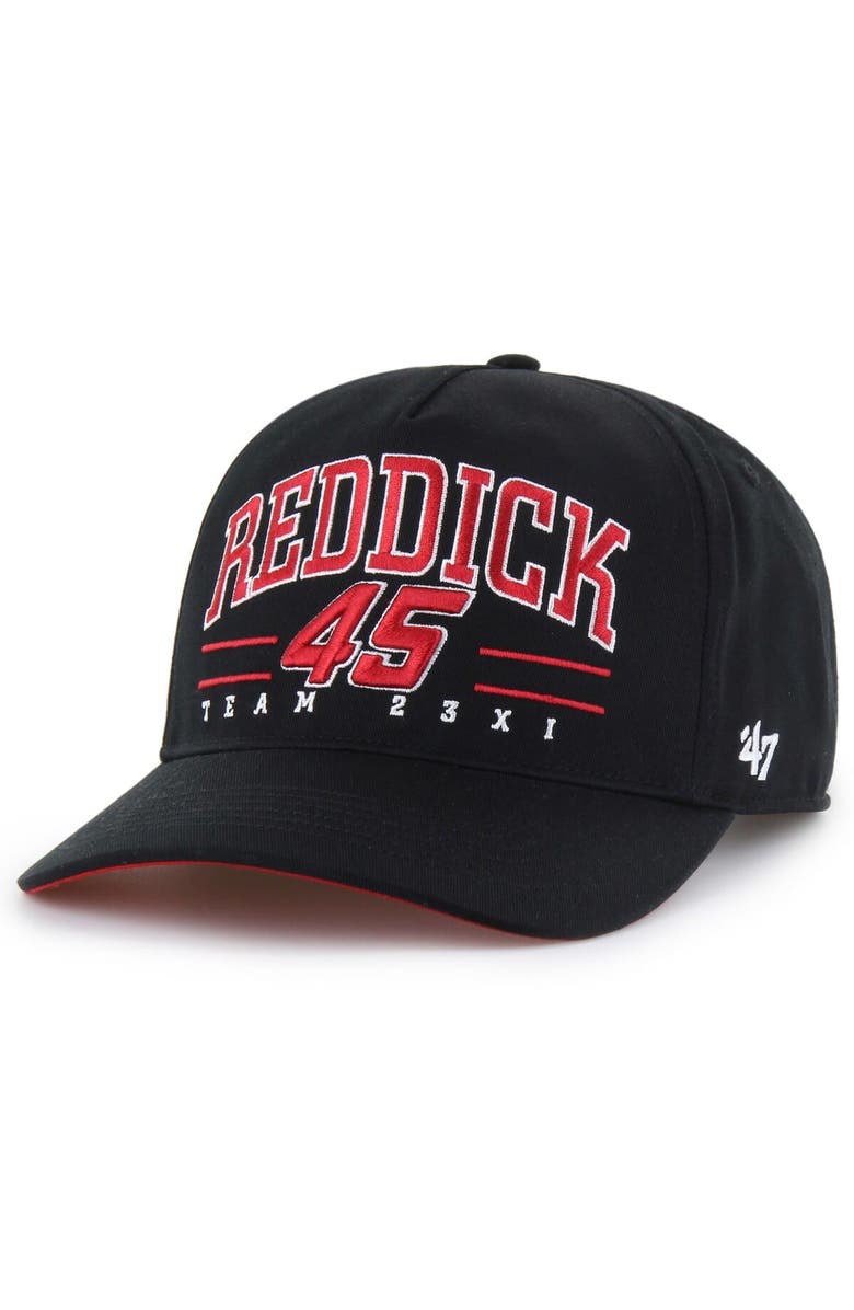 '47 Men's '47 Black Tyler Reddick Roscoe Hitch Adjustable Hat, Main, color, Black