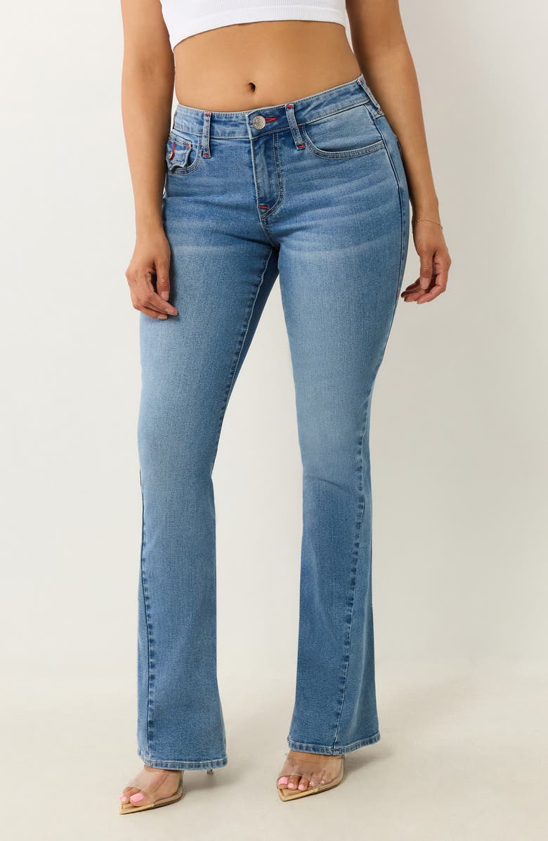 True Religion Joey Flap Pocket Flare Leg Jeans, Alternate, color, 