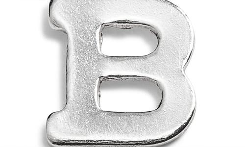 Nashelle Initial Charm In Sterling Silver - B