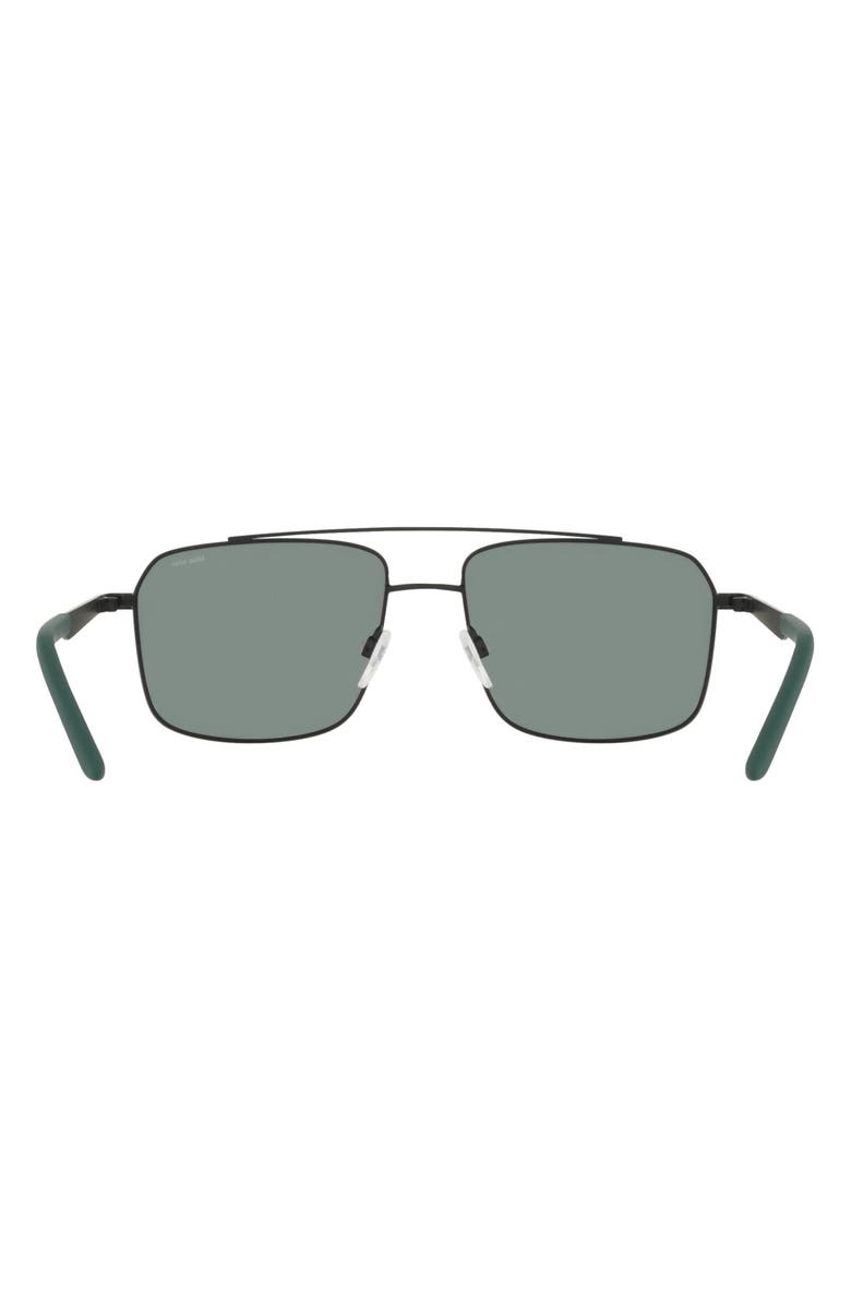 Nike Traveler Strike 58mm Polarized Rectangular Sunglasses, Alternate, color, 