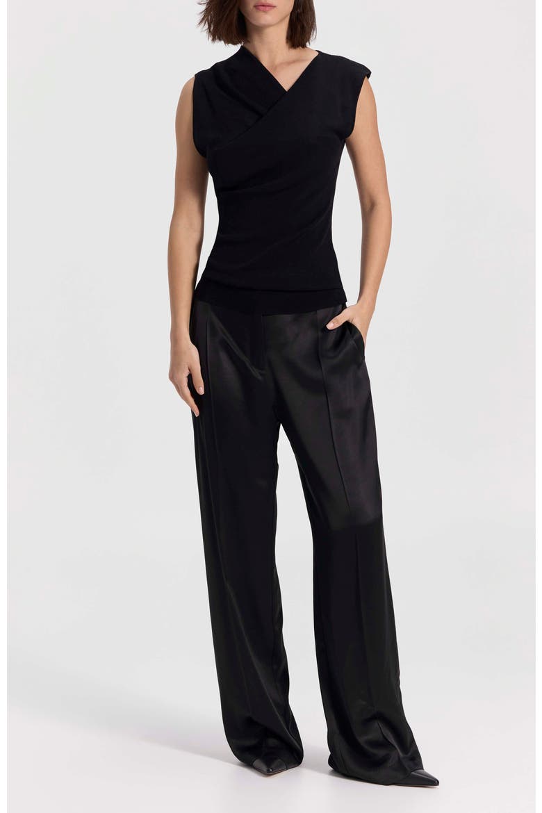 Asymmetric Tank Top, Alternate, color, Black
