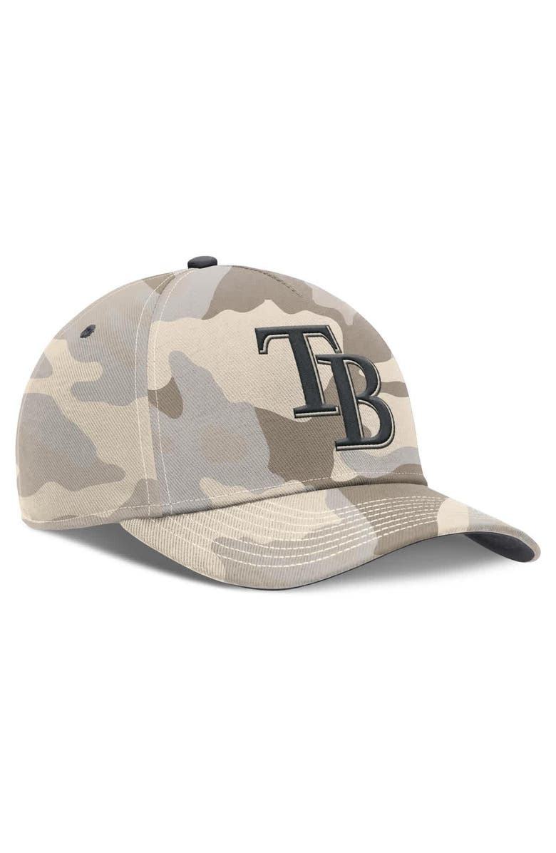 Nike Men's Nike Natural Tampa Bay Rays Camo Pack Rise Adjustable Hat, Alternate, color, Natural
