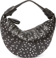 Lemaire Mini Fortune Croissant Studded Leather Handbag