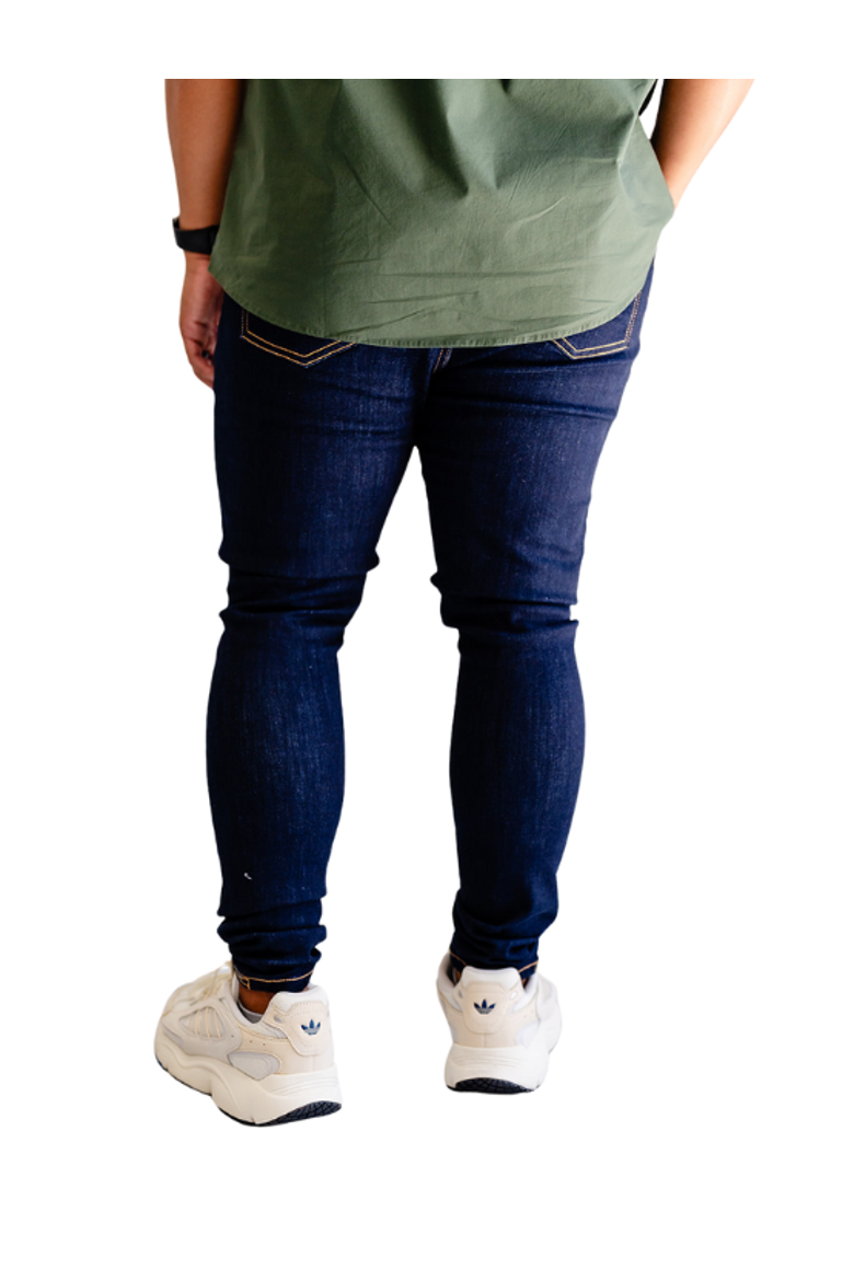 Skinny Indigo Jeans, Alternate, color, Indigo