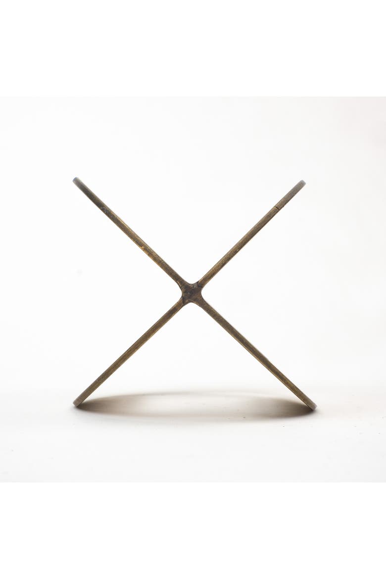 Cusco I Geometric Decorative Object, Alternate, color, Metallic Gold
