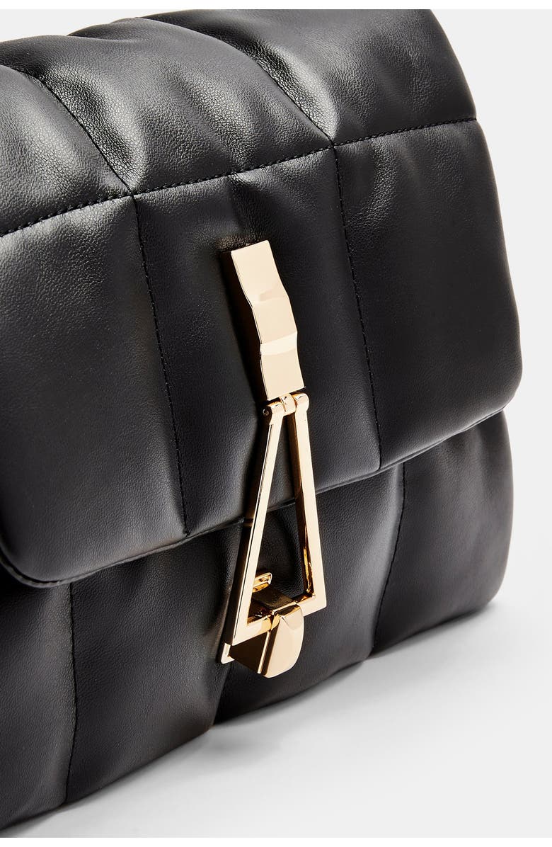 Topshop Triangle Quilted Shoulder Bag, Alternate, color,