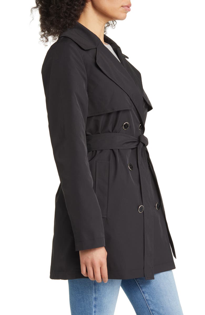 Via Spiga Double Breasted Belted Trench Coat, Alternate, color, 