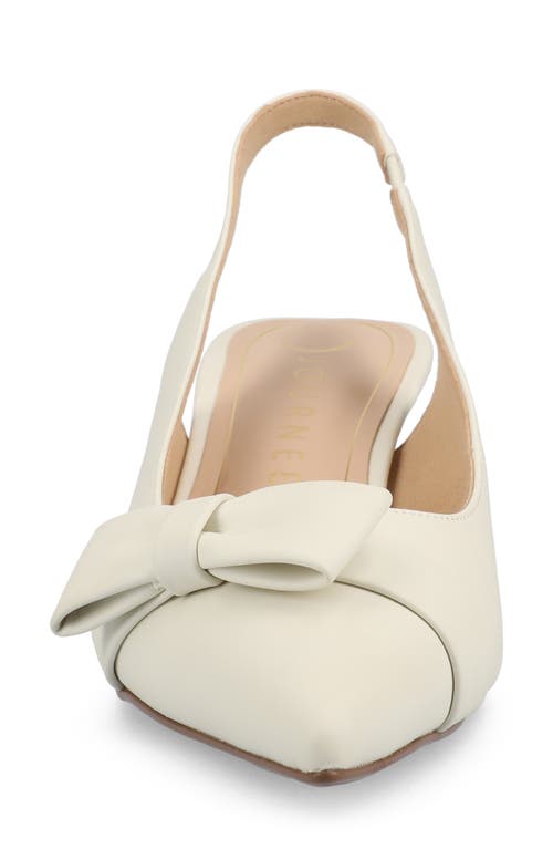 Journee Collection Paloma Slingback Pump In Bone