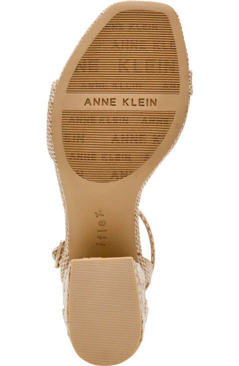 Anne Klein Mia Ankle Strap Sandal, Alternate, color, Natural Multi