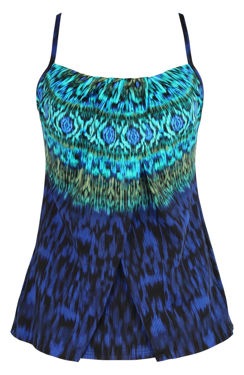 Miraclesuit<sup>®</sup> Alhambra Jubilee Tankini Top, Alternate, color, Blue Multi