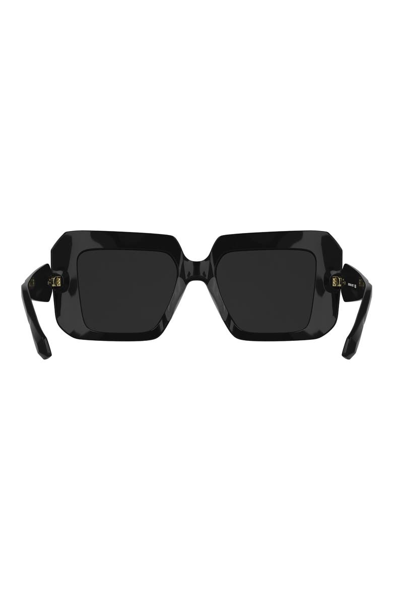 Brooke 54mm Square Sunglasses, Alternate, color, BLACK