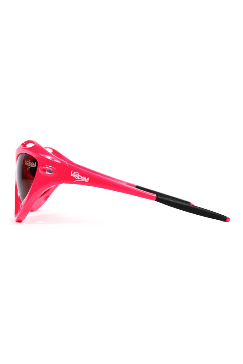Frame 18 63mm Irregular Sunglasses, Alternate, color, MAGENTA