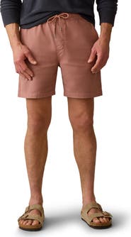 Faherty Essential Stretch Cotton Drawstring Shorts