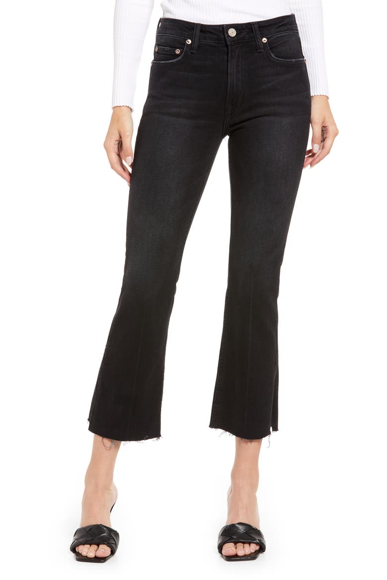 Farrah High Waist Fray Hem Flare Jeans, Main, color, NASHVILLE