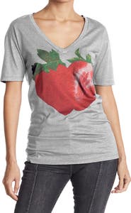 GO COUTURE Deep V-Neck Boyfriend Tee