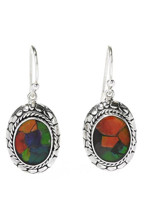 Ammolite Drop Earrings