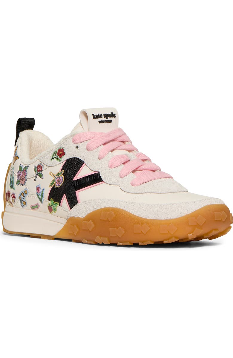 Kate Spade New York k sticker charm high top sneaker, Main, color,