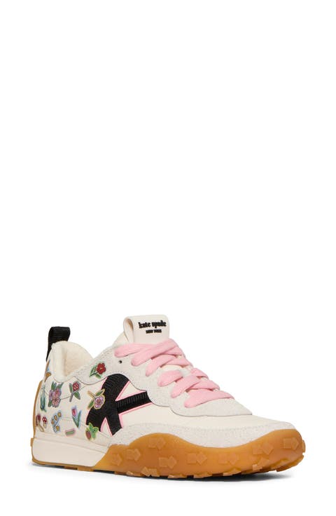 k sticker charm high top sneaker (Women)