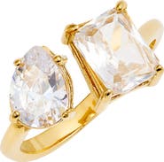 BEN ONI Two Stone CZ Open Ring