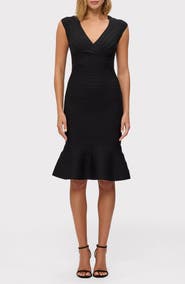 Herve Leger The Sophia Flare Hem Bandage Dress