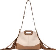 maje Canvas and leather Miss M Mini bag