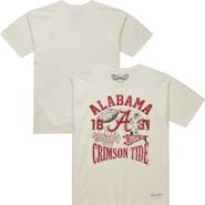 Mitchell & Ness Men's Mitchell & Ness  Cream Alabama Crimson Tide Heritage Scholar T-Shirt