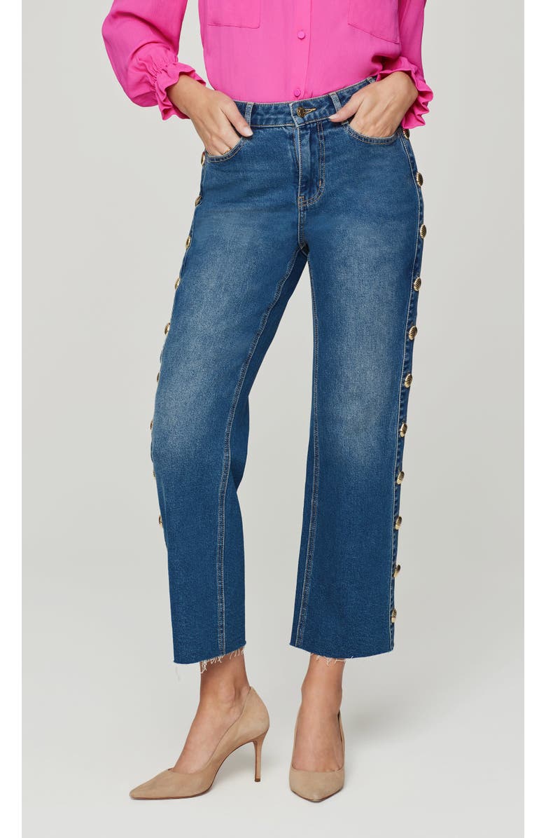 Generation Love Stephen Yarn Button Jeans, Alternate, color, Vintage Med Blue