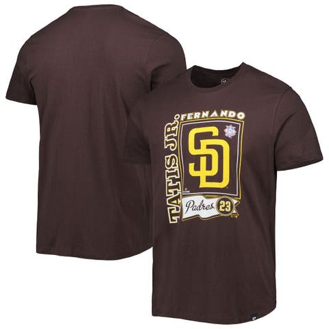 Men's '47 Fernando Tatis Jr. Brown San Diego Padres Super Rival Player T-Shirt
