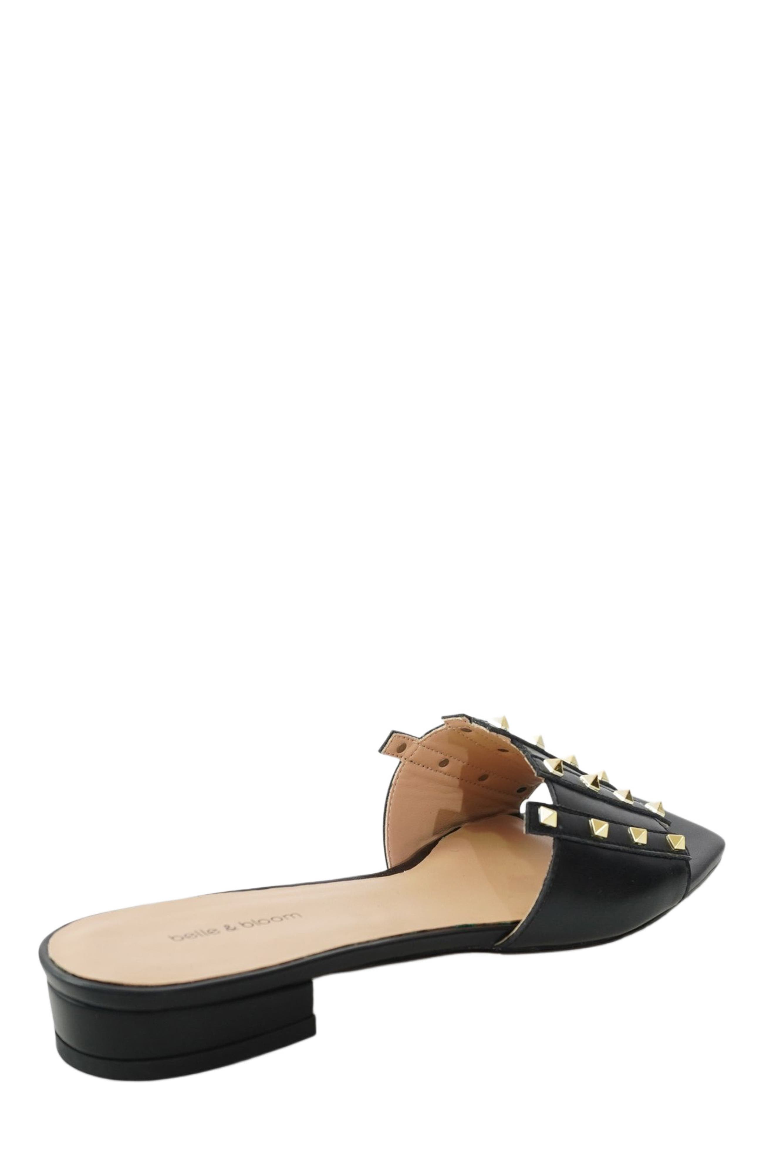 Belle & Bloom Until We Meet Stud Slide, Alternate, color, Black