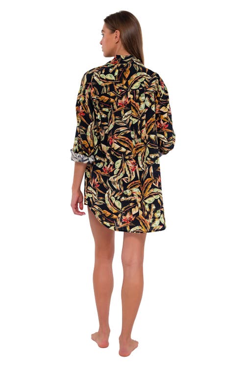 SUNSETS SUNSETS DELILAH COVER-UP SHIRT