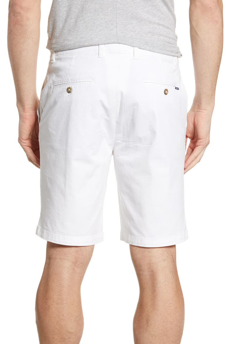 Neal Stretch Twill Shorts, Alternate, color, WHITE