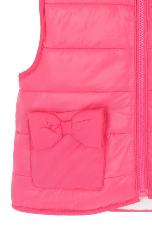 Rare Editions Teddy Sweatshirt, Puffer Vest & Flare Pants Set In Multi