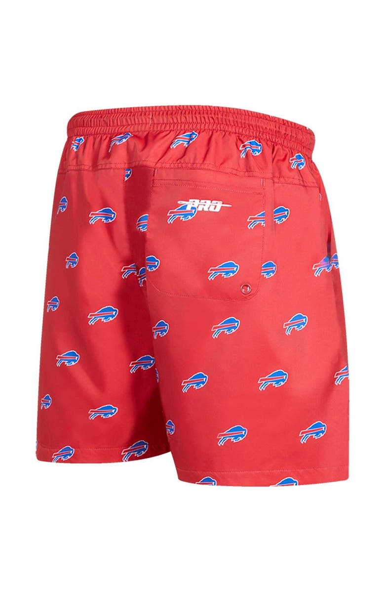 PRO STANDARD Men's Pro Standard  Red Buffalo Bills Allover Print Mini Logo Shorts, Alternate, color, Red