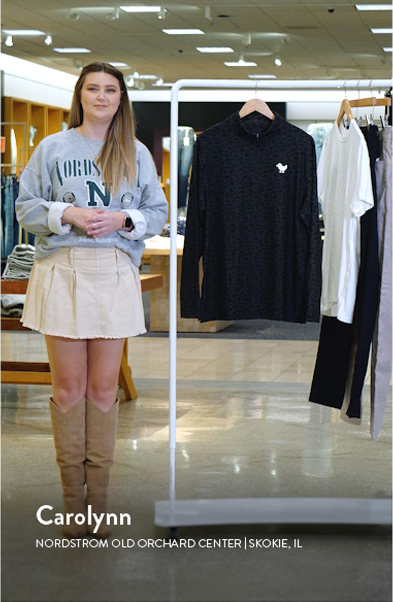 DNA Swirl Print Quarter Zip Golf Pullover, sales video thumbnail