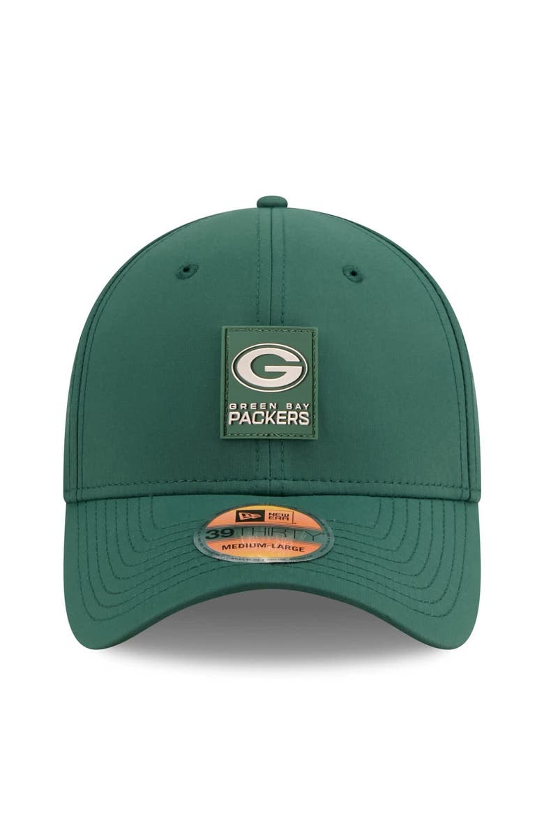 New Era Men's New Era Green Green Bay Packers 2025 Sideline 39THIRTY Flex Hat, Alternate, color, Green