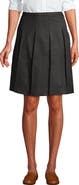 Lands' End School Uniform Solid Box Pleat Skirt Top of Knee