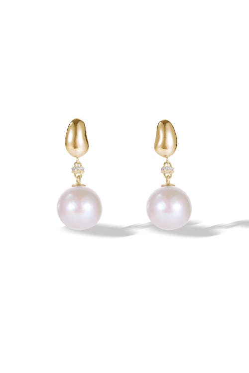 Classicharms Doris Freshwater Pearl Drop Earrings In Gold