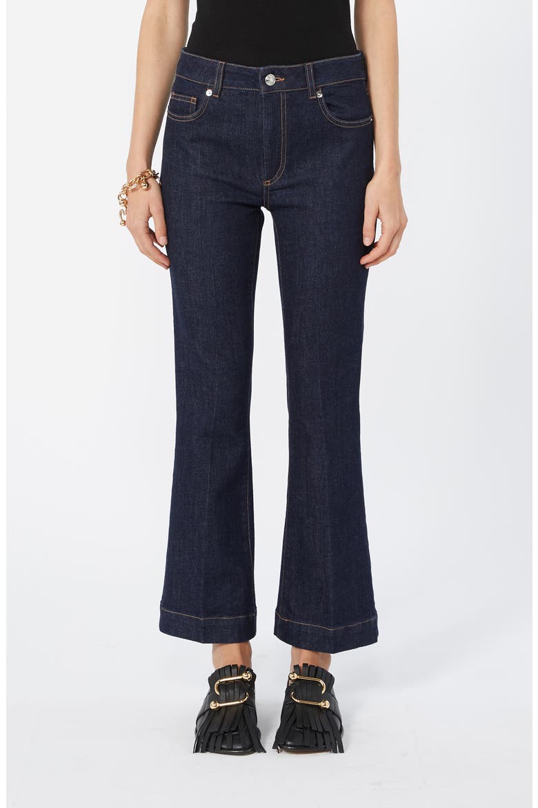 Pagina Flare Crop Jeans, Main, color, ULTRAMARINE