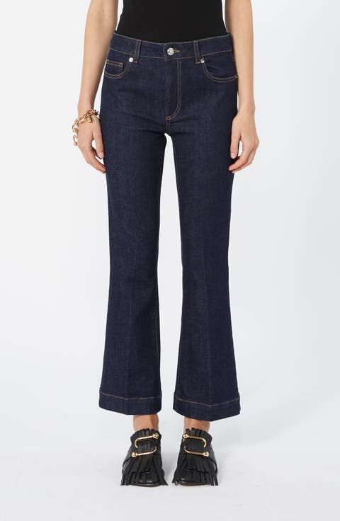 Pagina Flare Crop Jeans (Ultramarine)