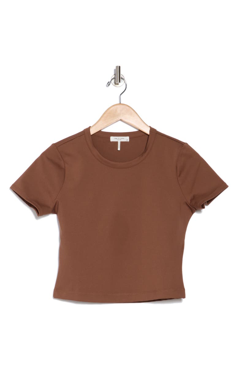 rag & bone RB Enhance Baby Tee, Alternate, color, Cocoa