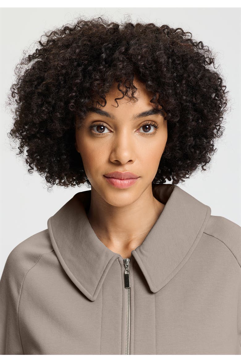 Natural Living Cotton Blend Zip-Up Jacket, Alternate, color, Rose Grey