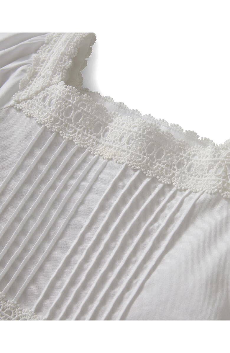 Petite Plume Kids' Juliette Pintuck Cotton Blend Twill Nightgown, Alternate, color, 