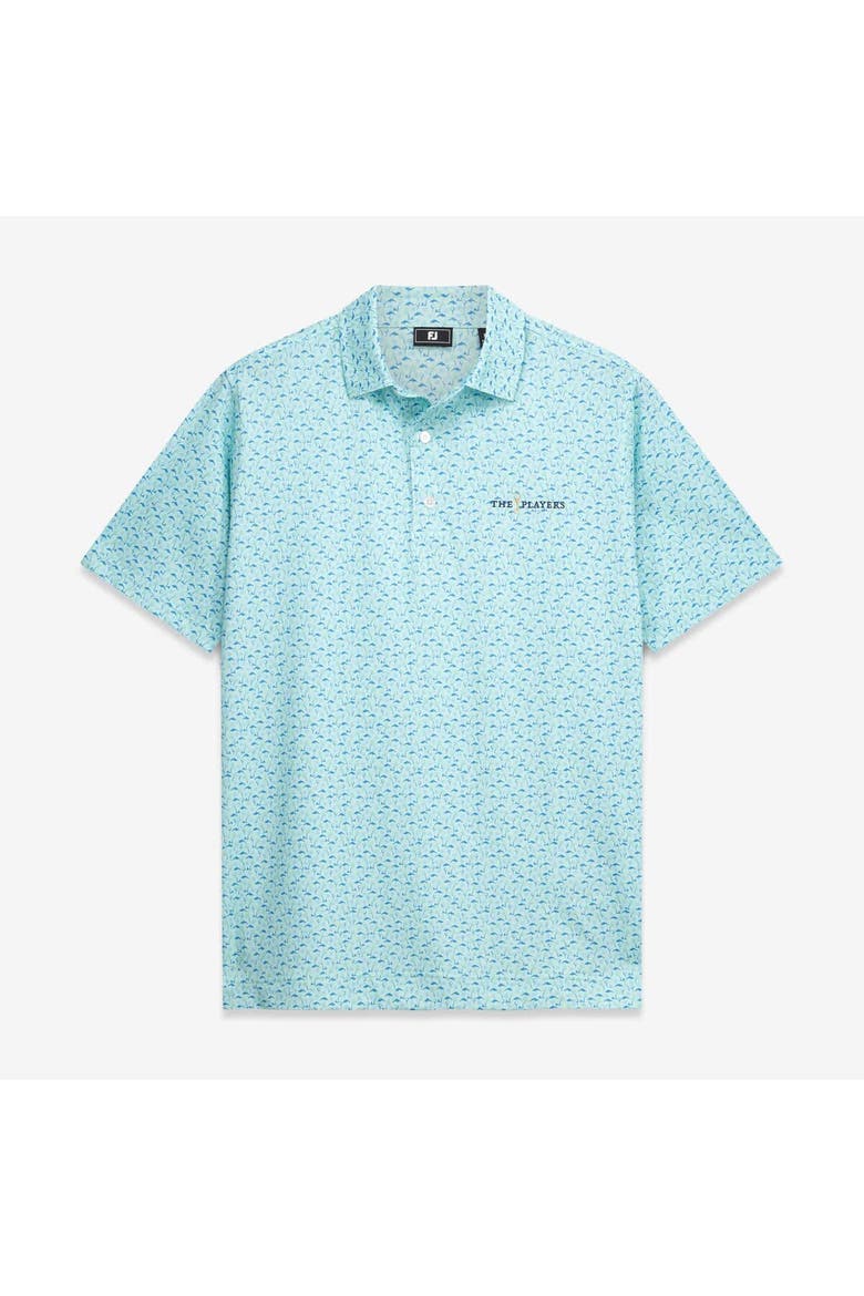 Men's FootJoy Mint THE PLAYERS All Over Print ProDry Polo, Main, color, Mint