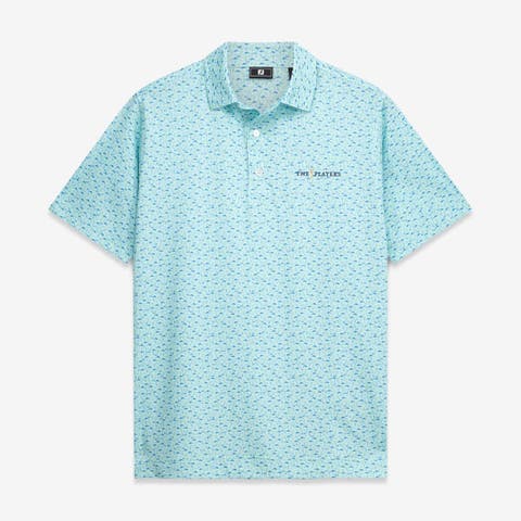 Men's FootJoy Mint THE PLAYERS All Over Print ProDry Polo